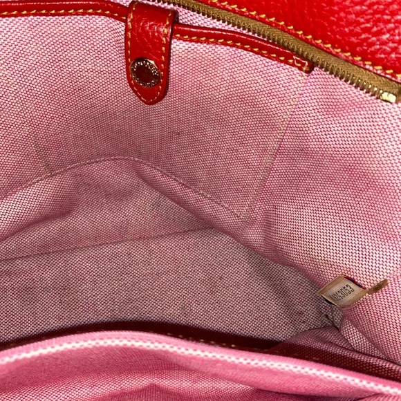 Dooney and Bourke Charleston Red Tote - Picture 6 of 8
